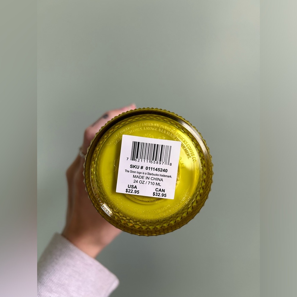Starbucks 2023 lemon yellow blue studded venti tumbler - Picture 4 of 4